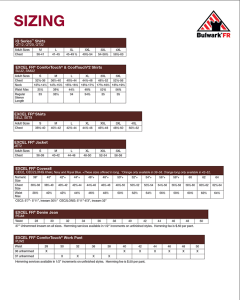 Bulwark Sizing Chart | SanMar U