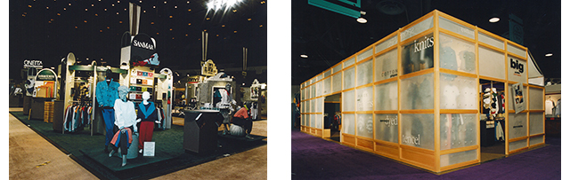 1990s SanMar tradeshow booths