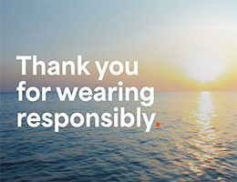 Thank you for wearing responsibly