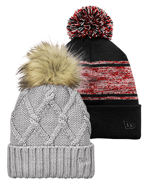 New Era Pom Beanies