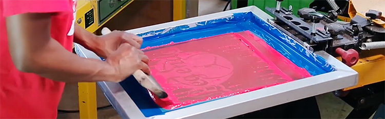 Screenprinting on Reversible Mesh